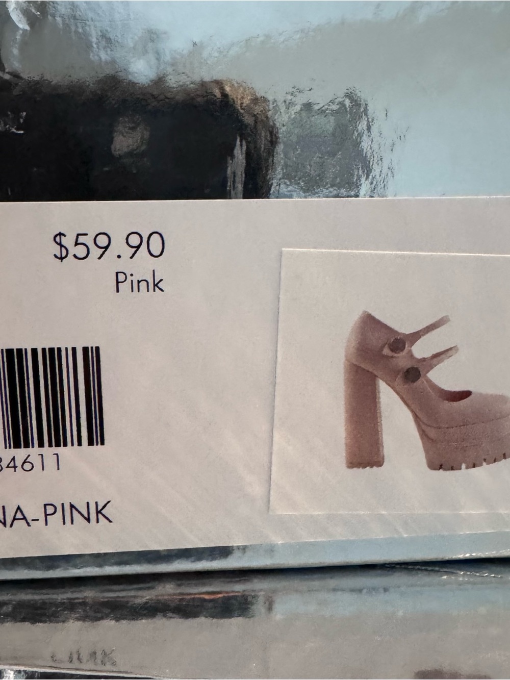 Azalea Wang Violina Pink Platform Heels | Chunky Block Heel Mary Jane Sz 8-11 - Picture 6 of 6